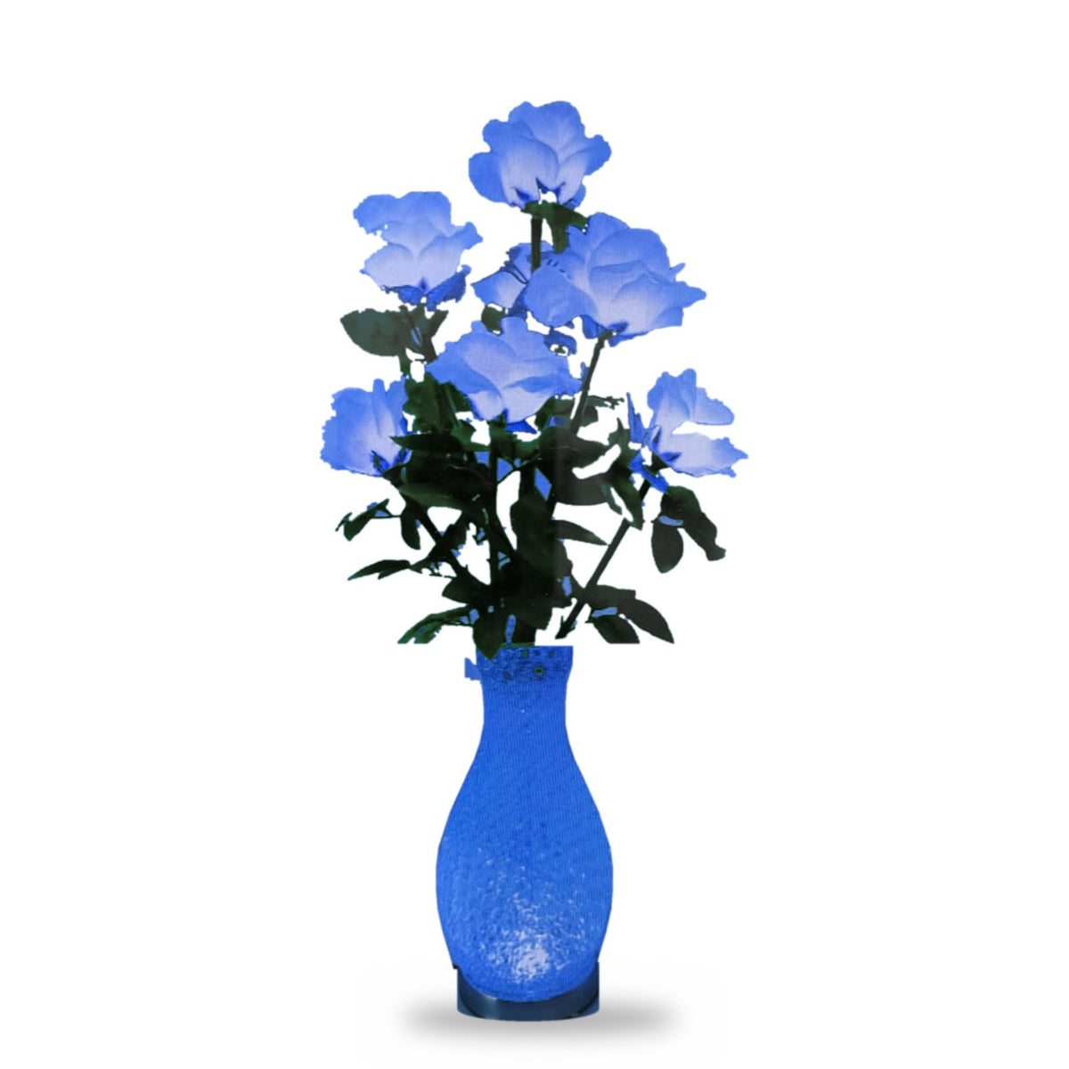 Decorative table lamp flower-like design 74cm, 7L