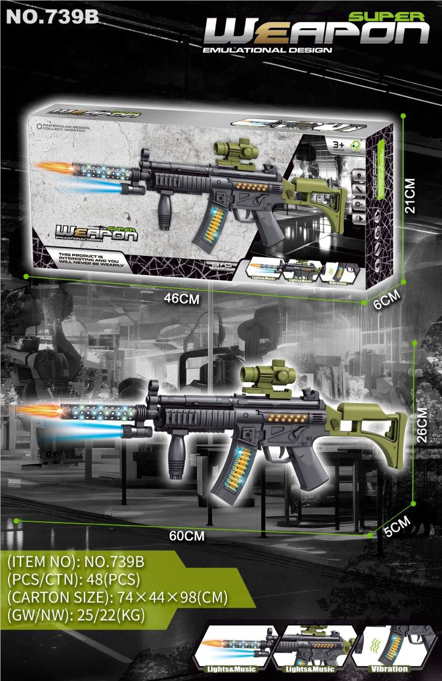 Electric sound and light gun