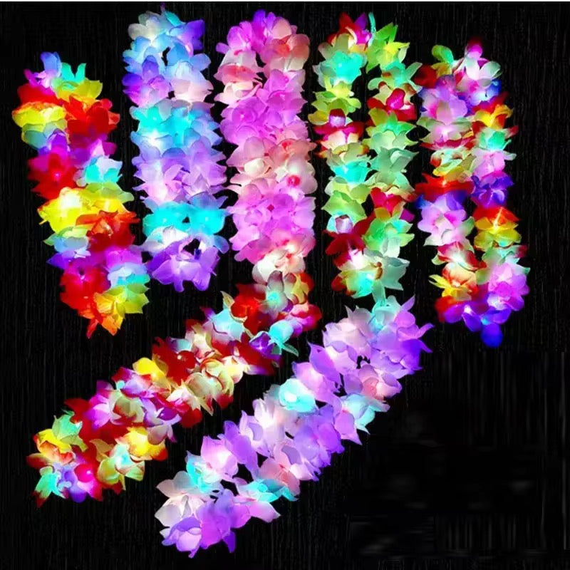 LED flower lei 12pcs