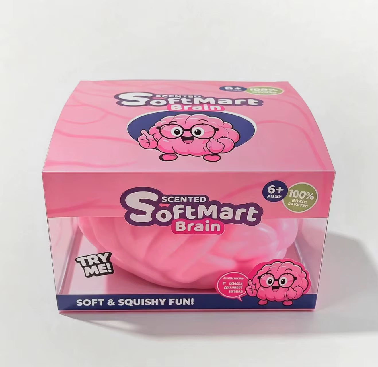 6pcs Squishy Brain