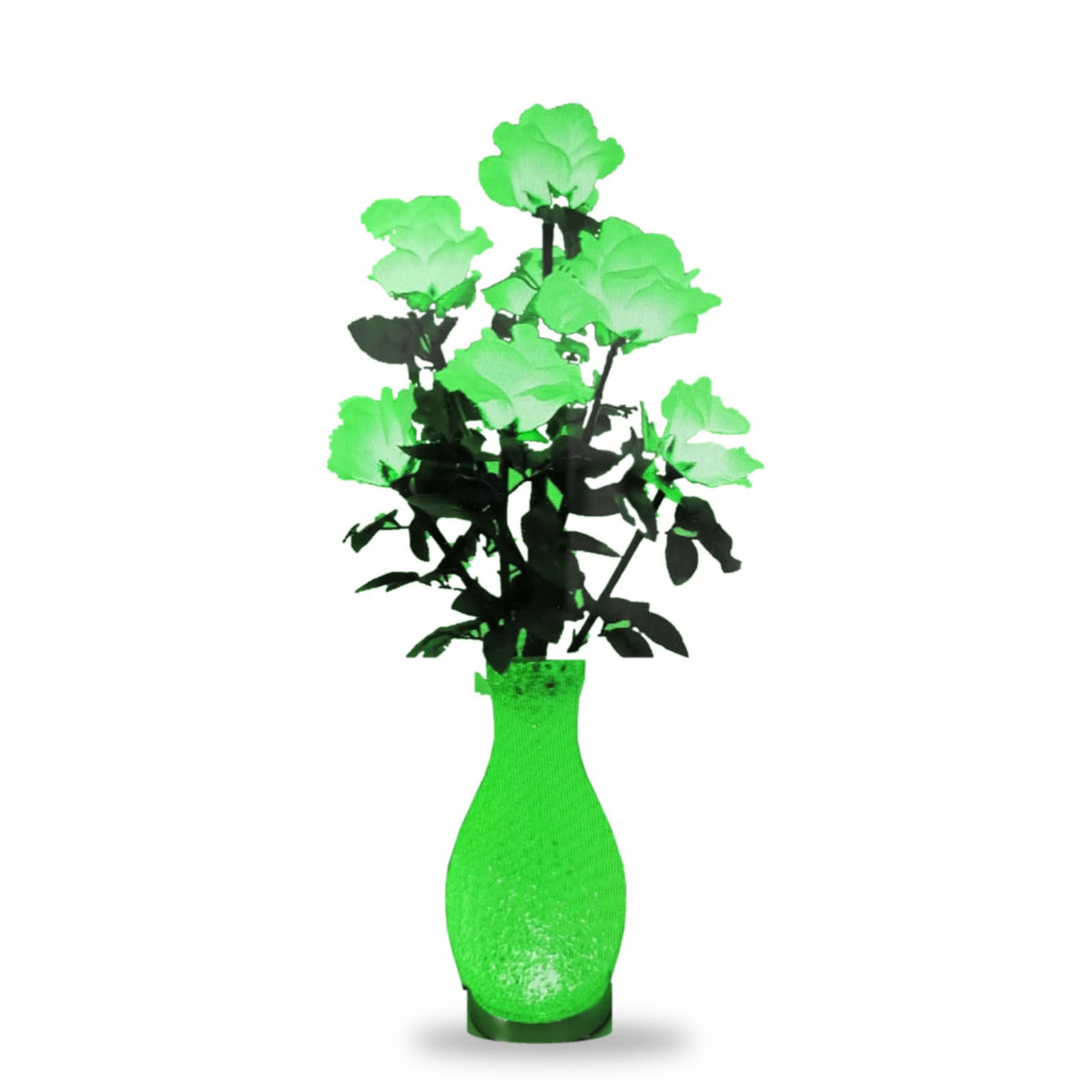 Decorative table lamp flower-like design 74cm, 7L