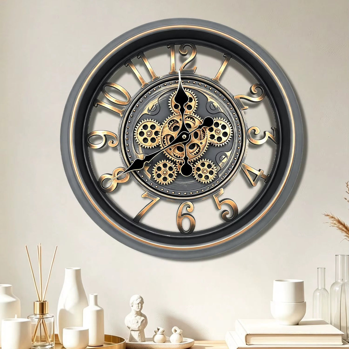 clock  50CM,2 color mix