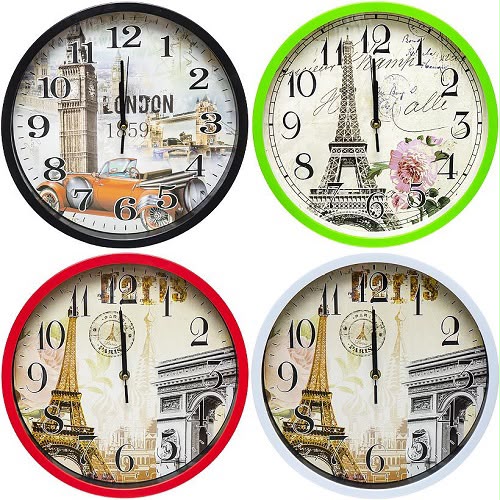 clock 30CM 3-4 color
