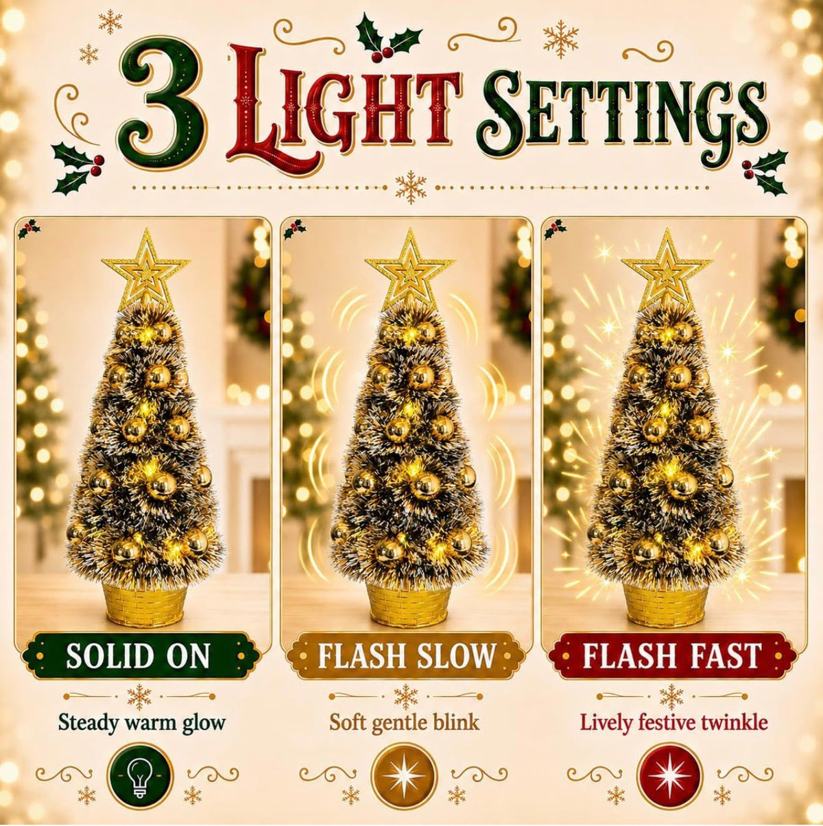 Christmas tree 48cm  4color mix