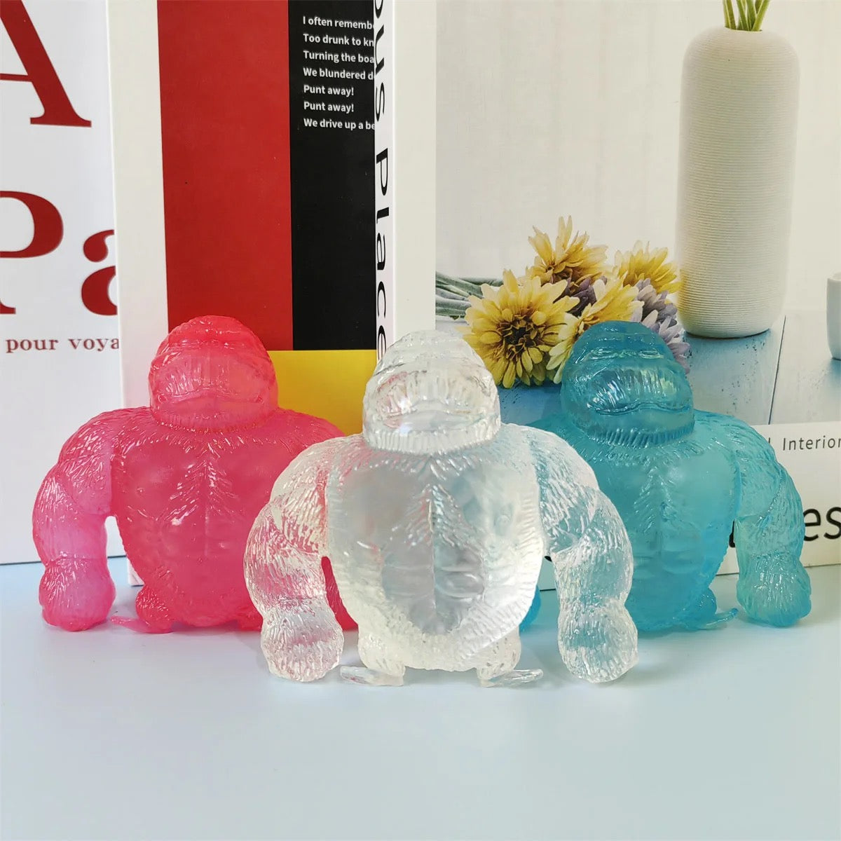 12pcs Sugar Squeezy Glitter gorilla