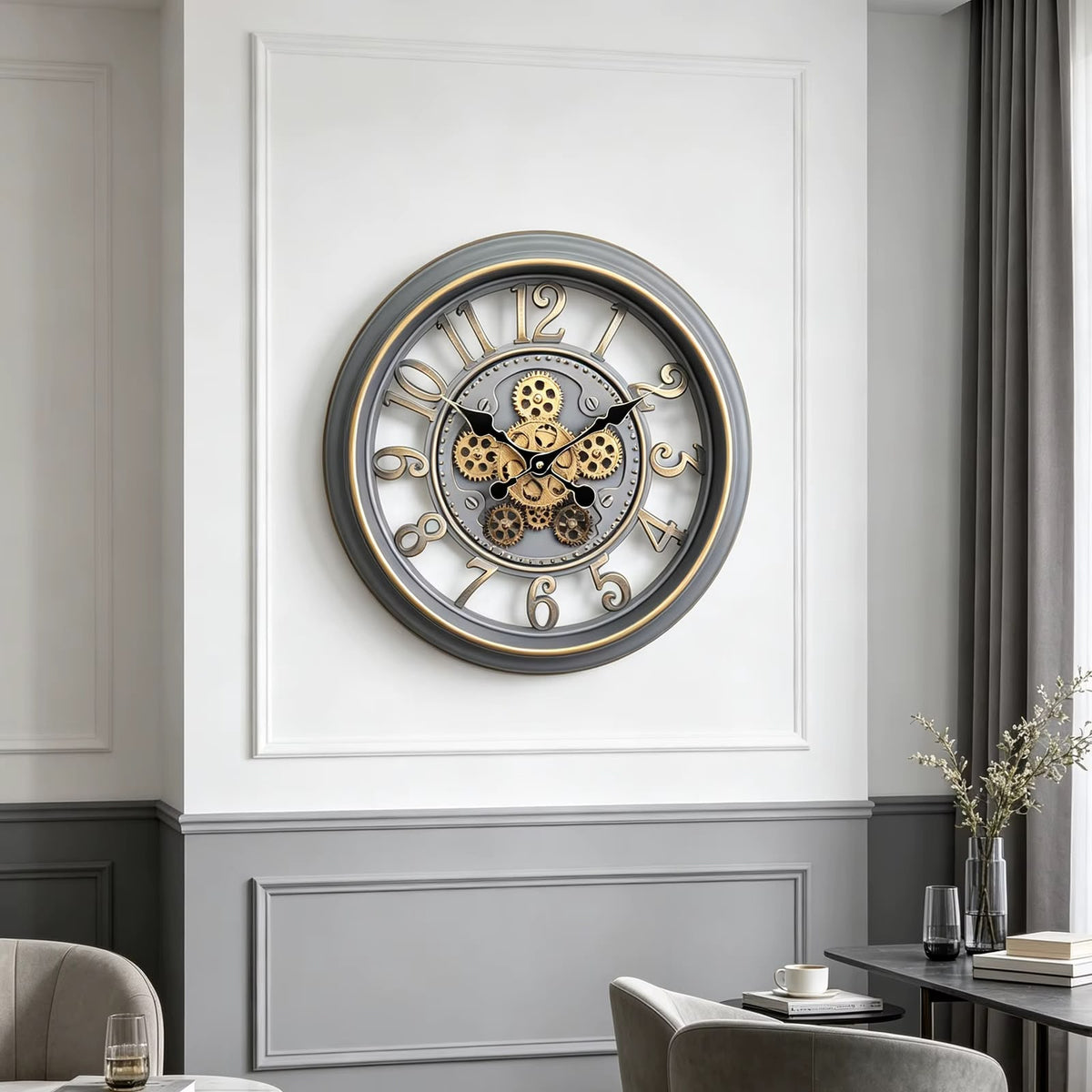 clock  50CM,2 color mix