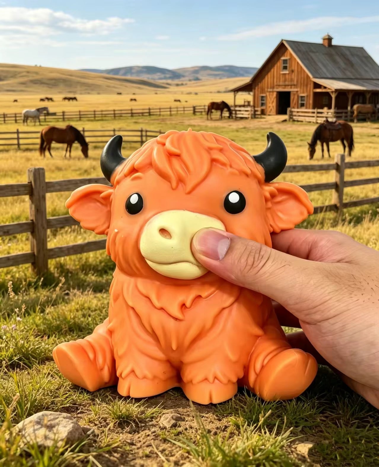 6pcs Highland cow