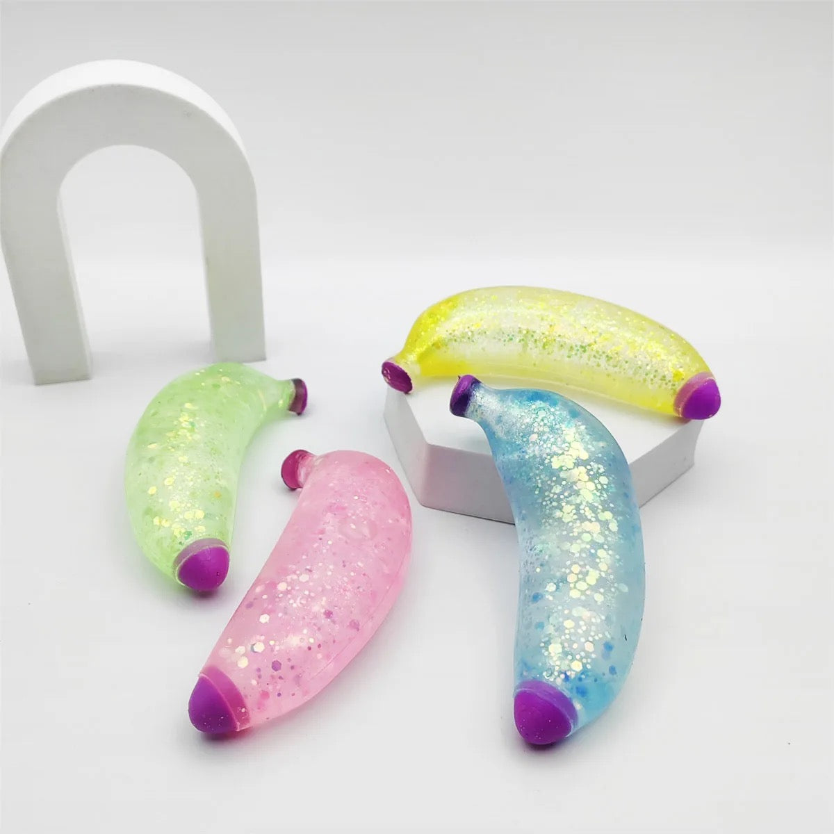 12pcs Sugar Squeezy Glitter banana