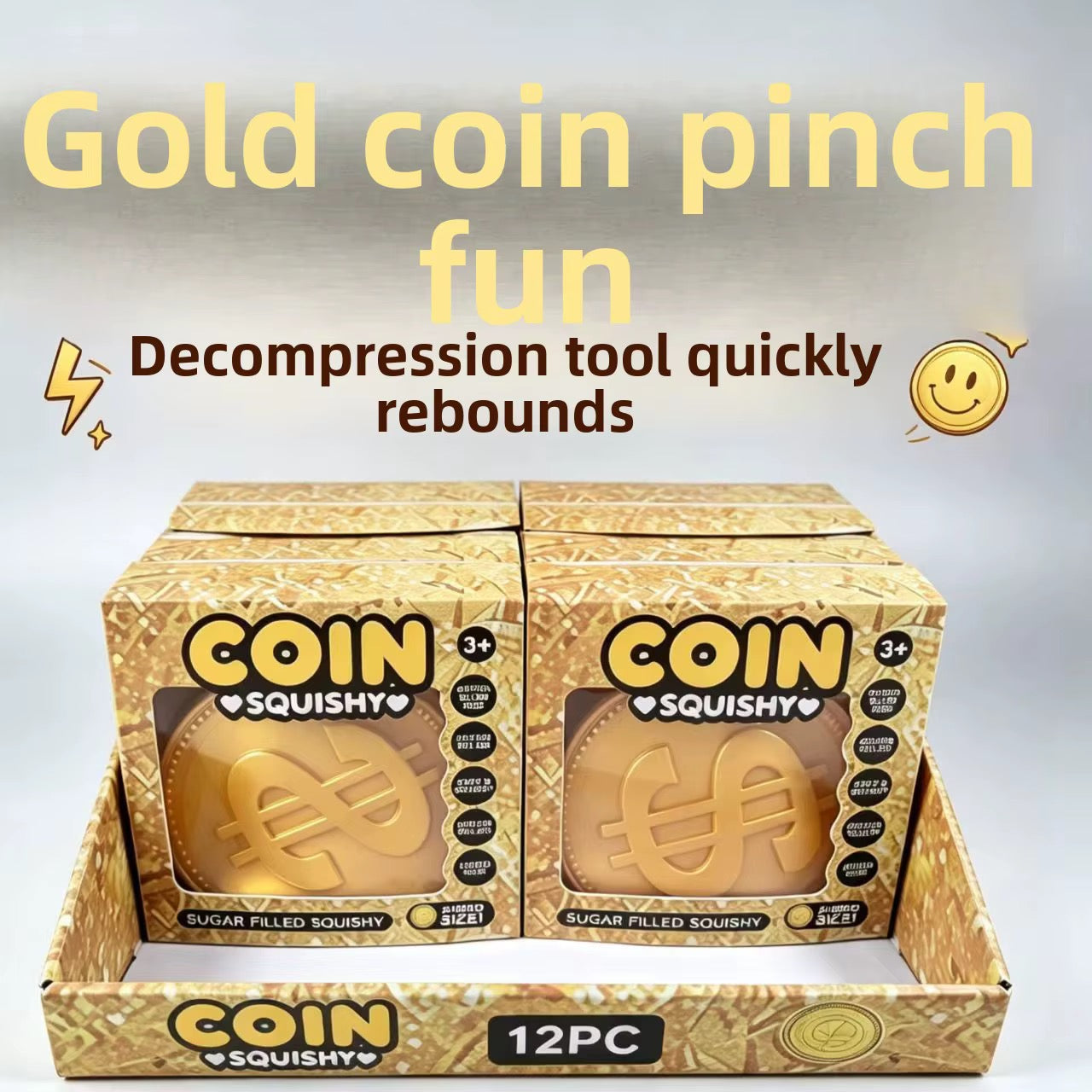 6pcs Coin squshy