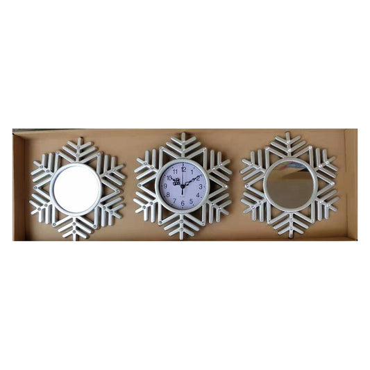 3 Piece Sunburst Mirror Wall Clock Set – wall clock, wholesale