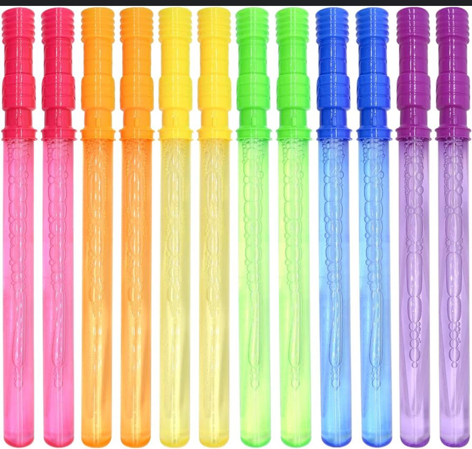 Bubble wands 37cm pack of 24pcs