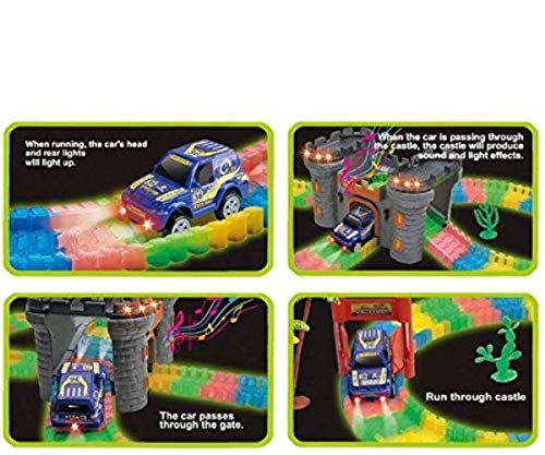 CREATE A ROAD TRACK SET glow in dark version