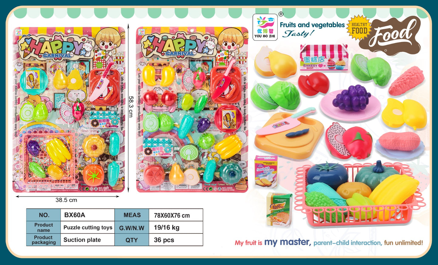 Pretend Play Fruit Cutting Series