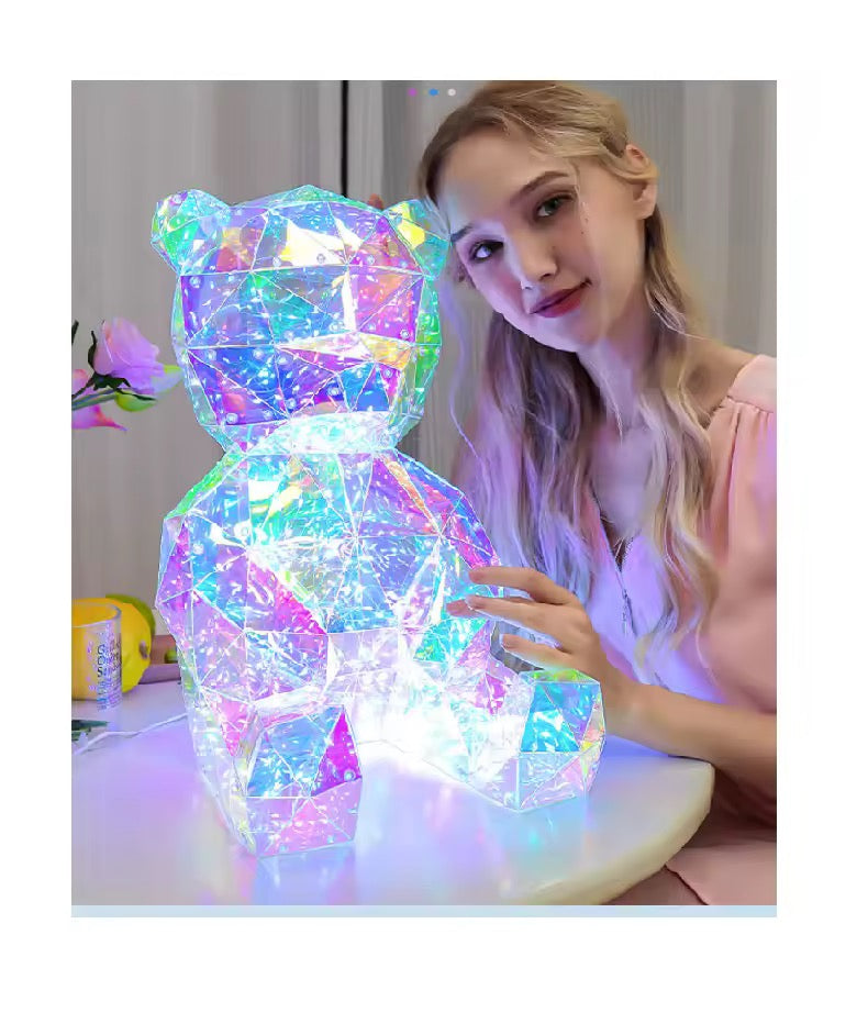Magic LED interactive 3d lights bear