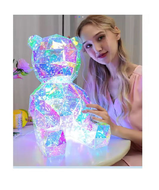 Magic LED interactive 3d lights bear