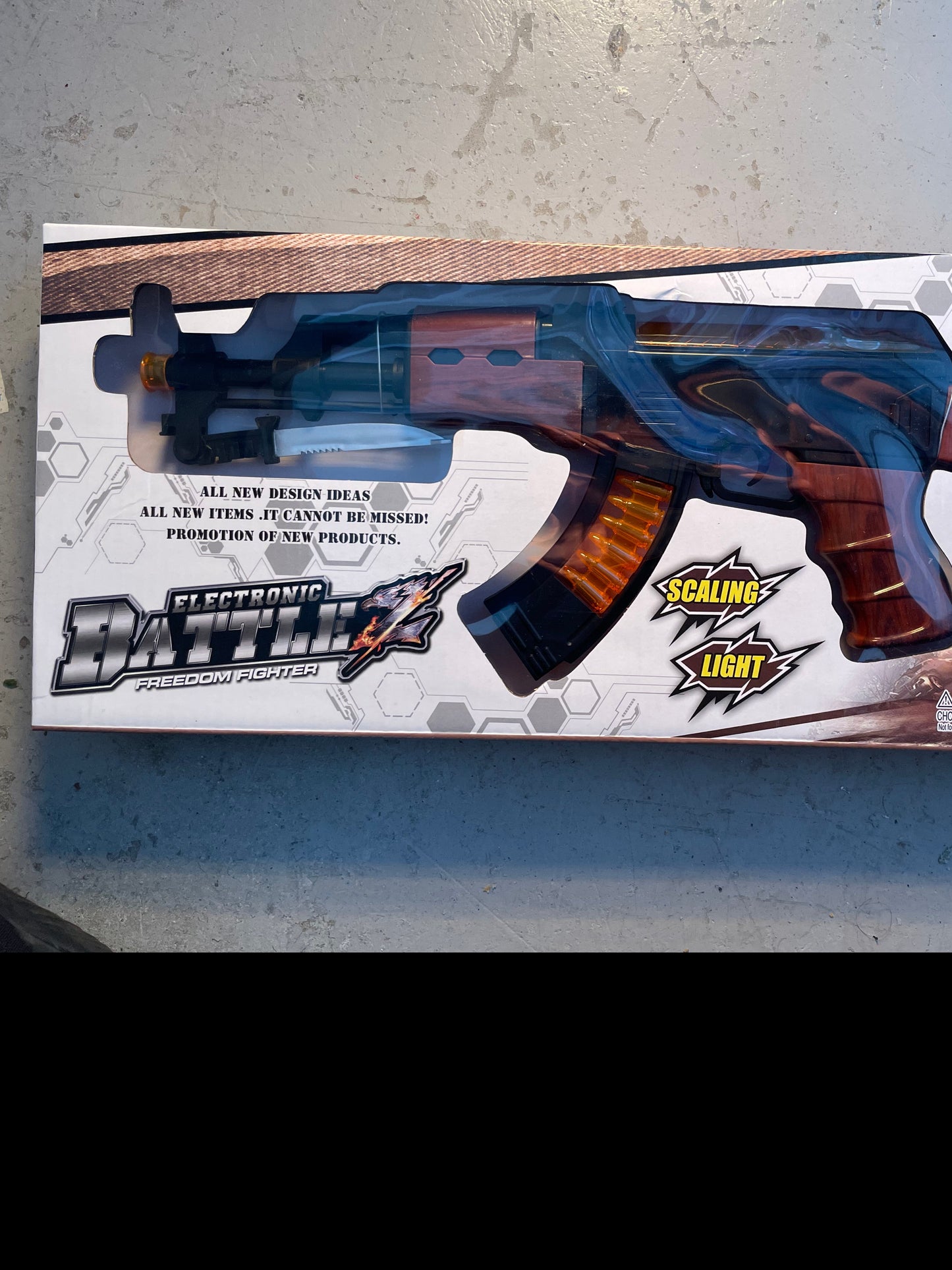 Ak47 toy gun with light, sound and vibration. M933-D