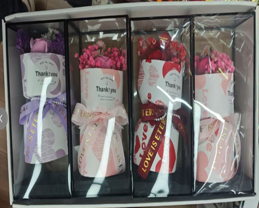 4pcs Rose  Artificial Flower