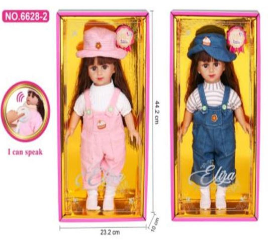11.5-inch full-body, 11-joint long-brai15-inch cotton-bodied vinyl doll with hands and feet + IC