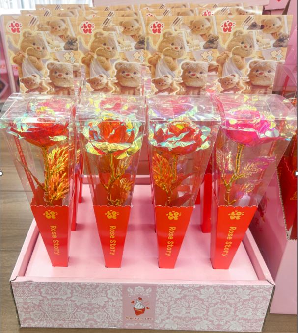 12pc Galaxy Rose artificial flowers