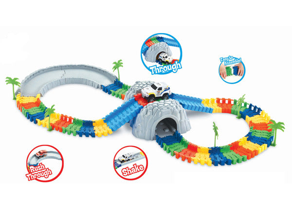 CREATE A ROAD TRACK SET blue