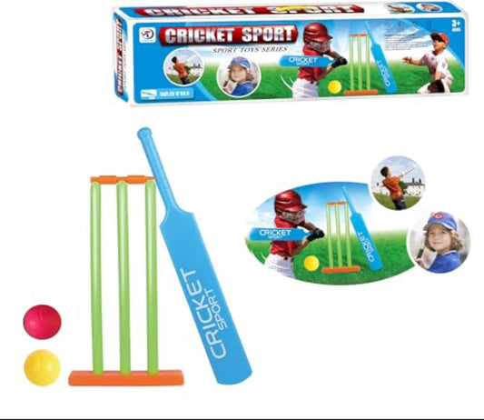 Cricket Gift Set Cricket Equipment Beach Wicket Stand with Plastic Bat & Accessories for Boys and Girls YT3213