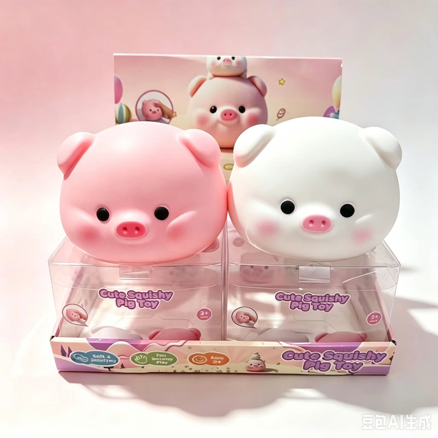 4pcs Cute pig