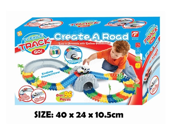 CREATE A ROAD TRACK SET blue