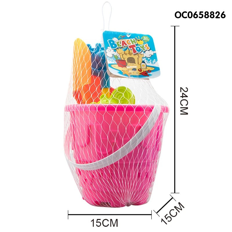 Beach toy bucket set KZ-6336