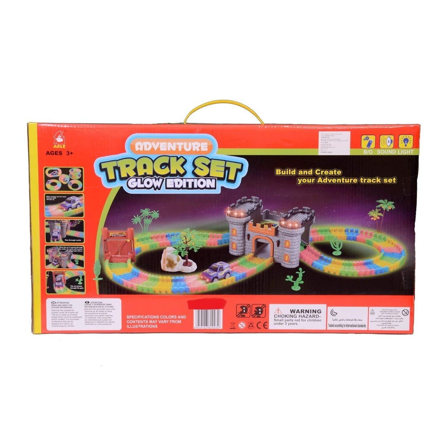 CREATE A ROAD TRACK SET glow in dark version