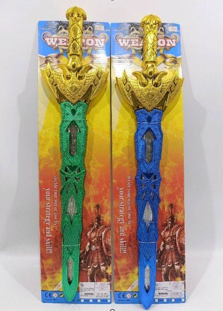 SWORDS HANGING ITEMS CARDED