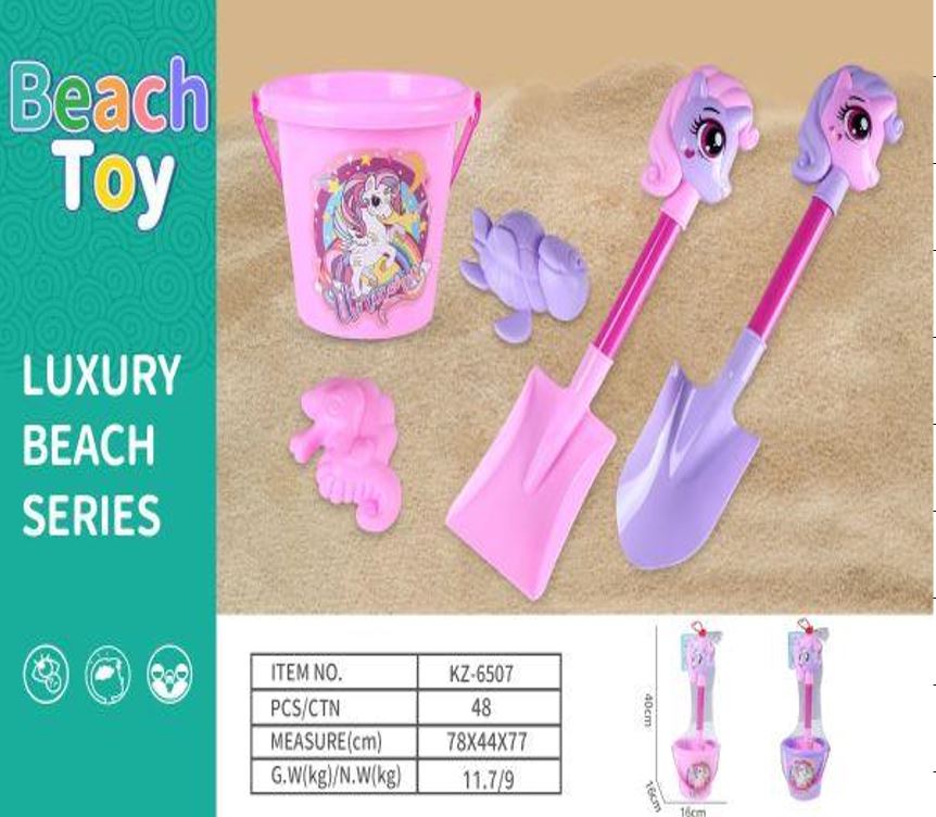 beach bucket toys unicorn