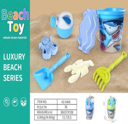 beach bucket toys shark