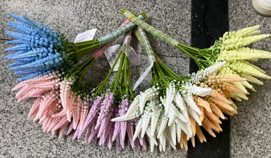 Artificial Flower Bunch 7 Stems Mixed Colours