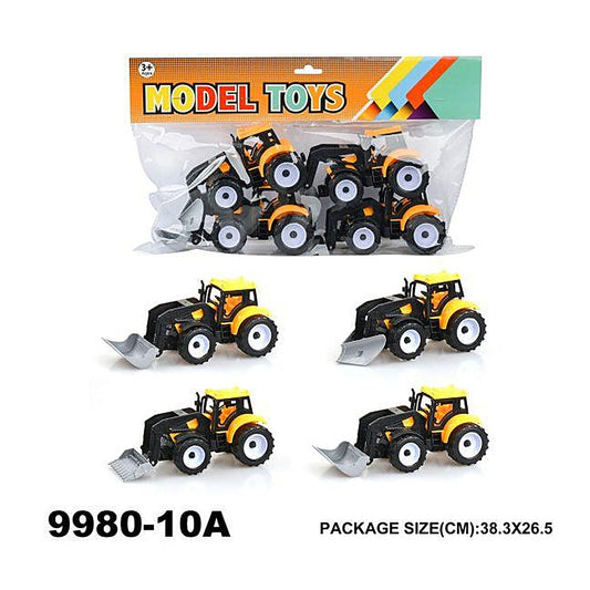 Model Toys Tractor & Bulldozer Set 4pcs