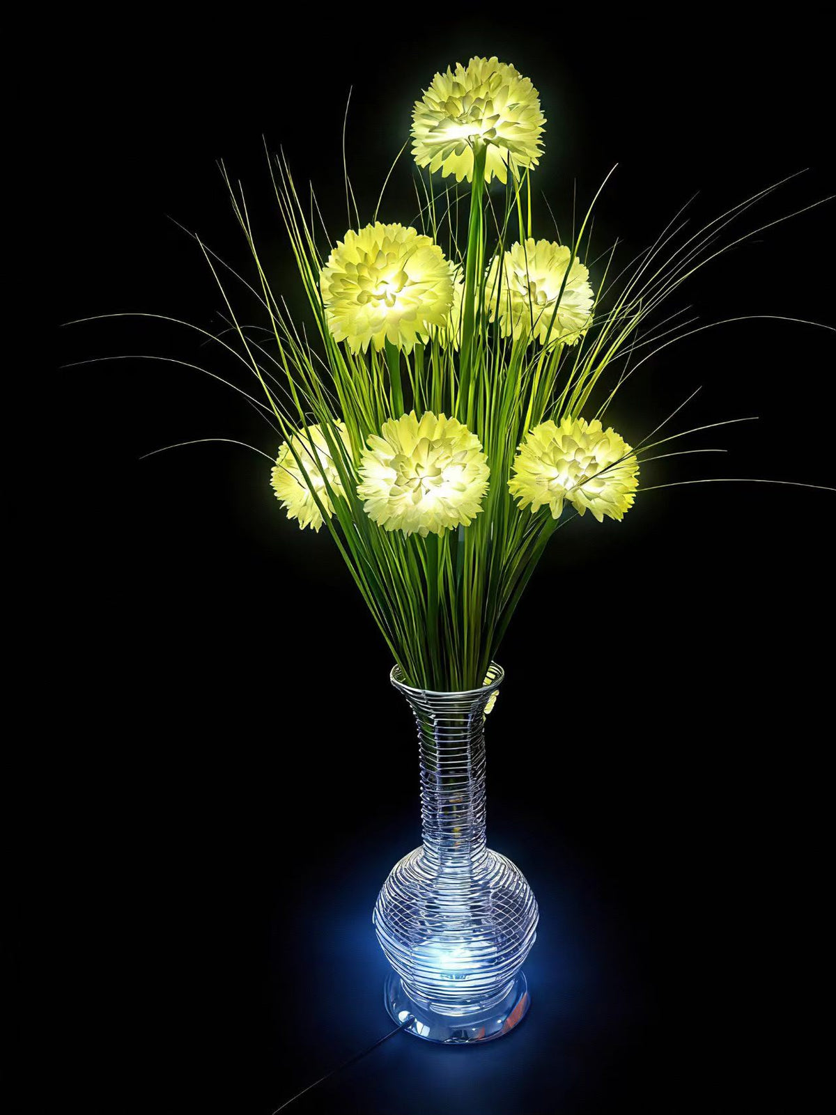 Decorative table lamp flower-like design 70cm, 5L