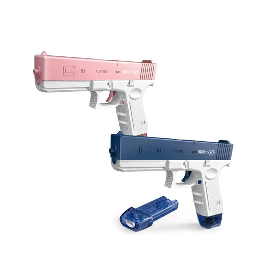 Battery operated water guns pink and blue