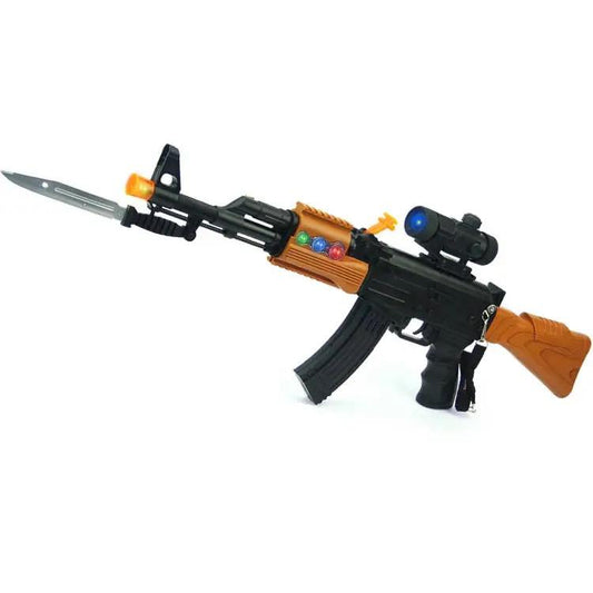 Ak47 toy gun with light, sound and vibration.