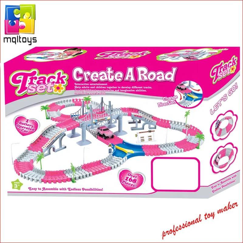 CREATE A ROAD TRACK SET