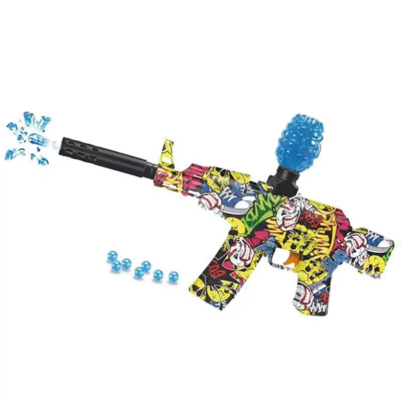 AK-47 electric burst water gun graffiti yellow G500-4