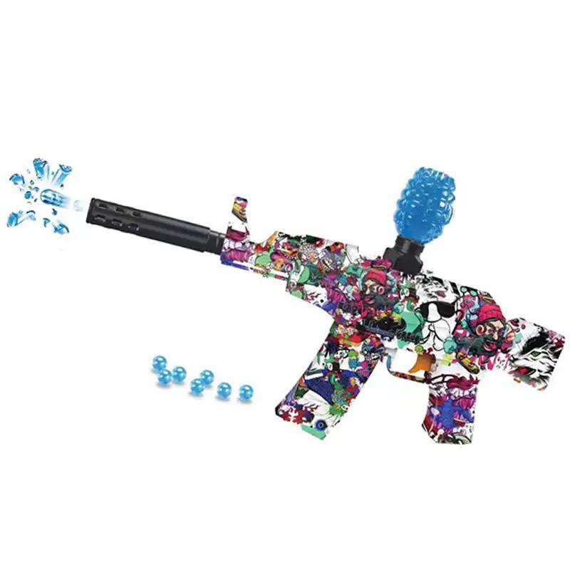 AK-47 electric burst water gun graffiti yellow G500-4