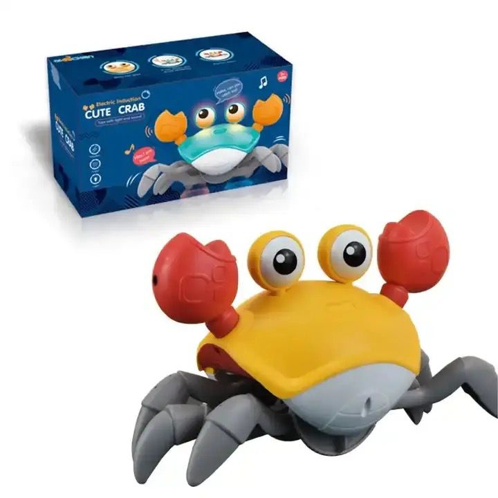 B/O INTERACTION CRAB 2CLRS W/MUSIC&LIGHT W/USB+3.7V LI BATTERY P.BX