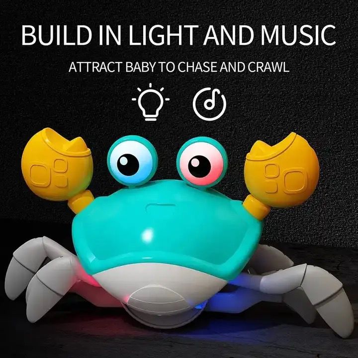 B/O INTERACTION CRAB 2CLRS W/MUSIC&LIGHT W/USB+3.7V LI BATTERY P.BX