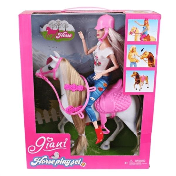 12 inch doll riding a horse