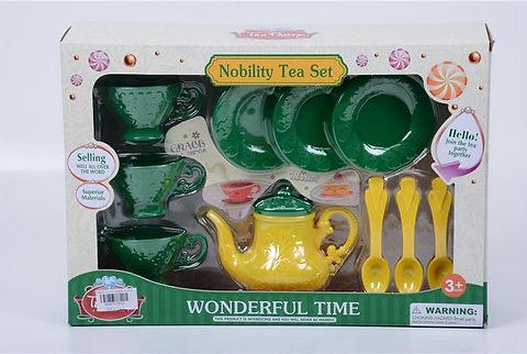 Solid color tea set