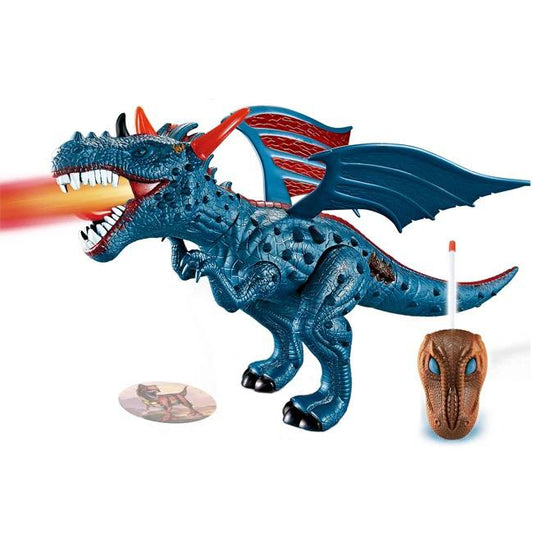 Remote control fire-breathing dragon with projection light and sound window box 60154