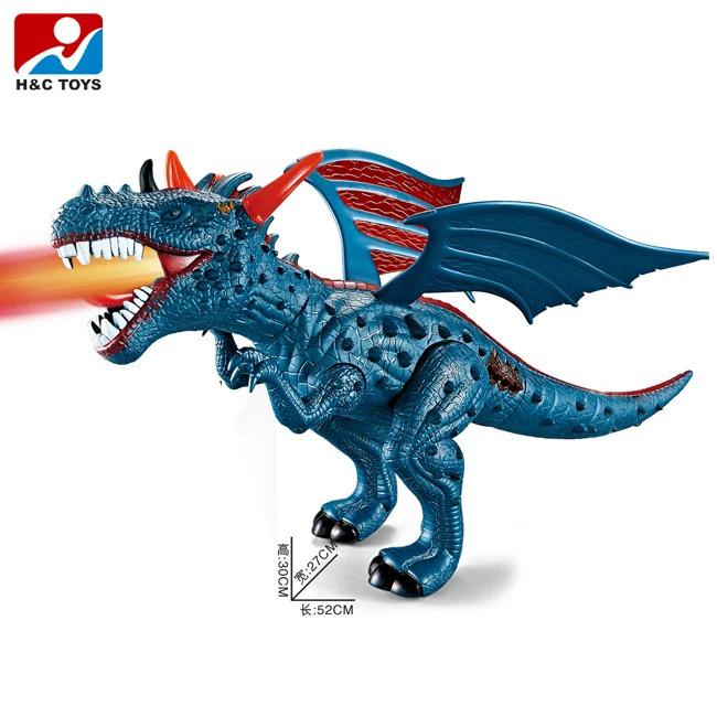 Remote control fire-breathing dragon with projection light and sound window box 60154