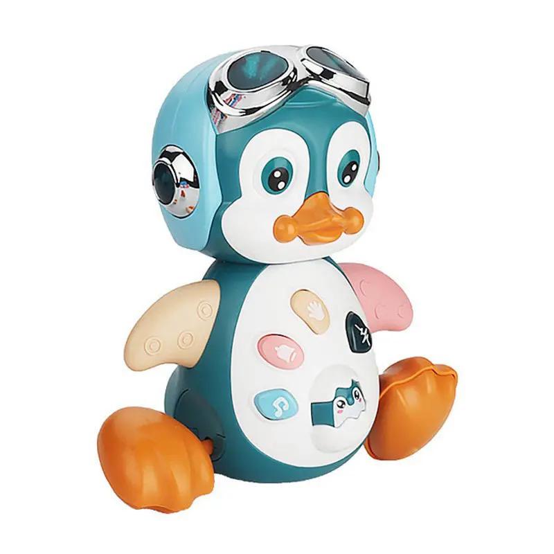 Electric swinging penguin with light and music 8865A