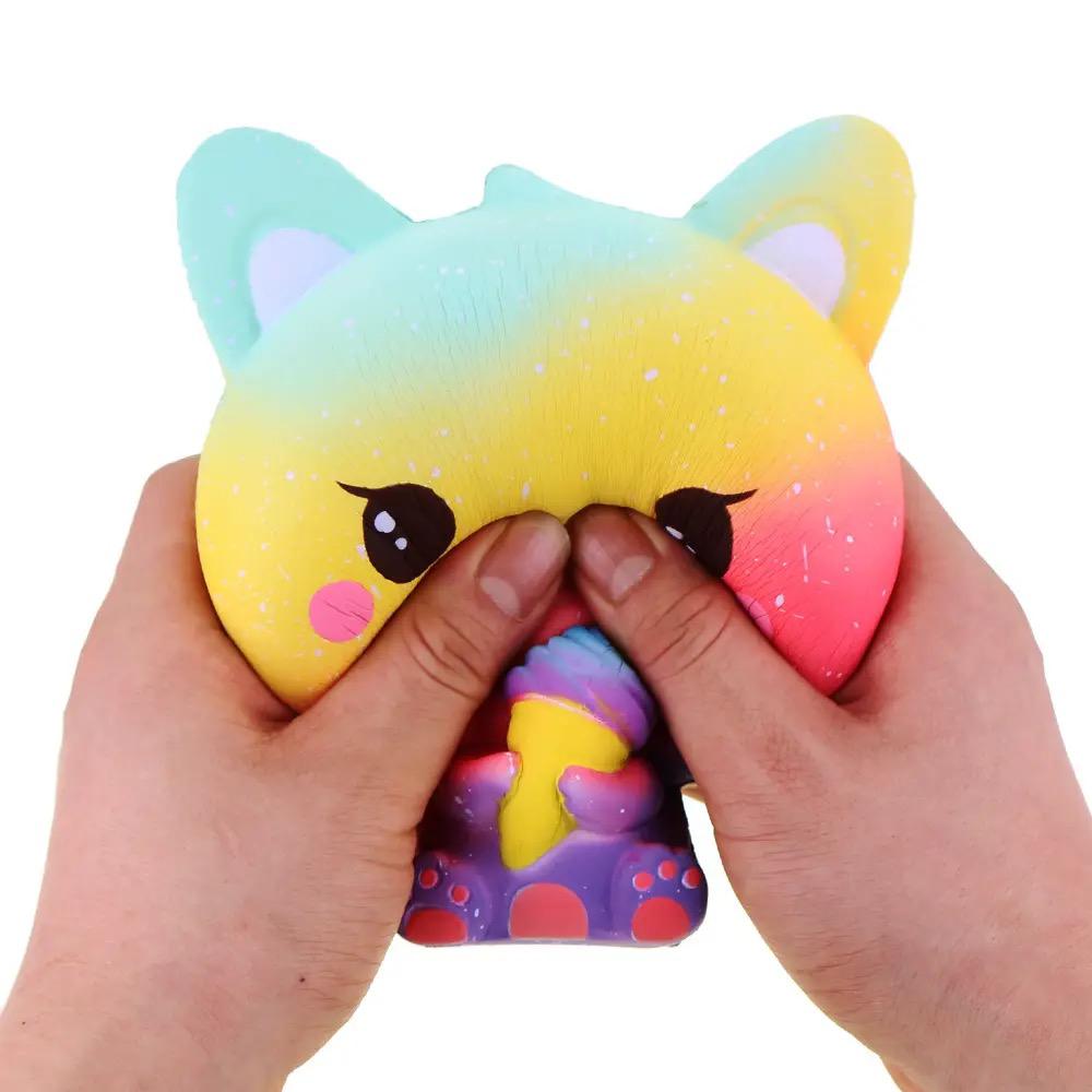 12pcs decompression squeeze Galaxy cat toys