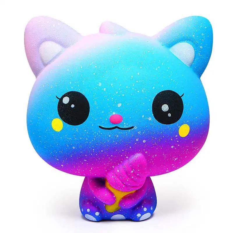 12pcs decompression squeeze Galaxy cat toys