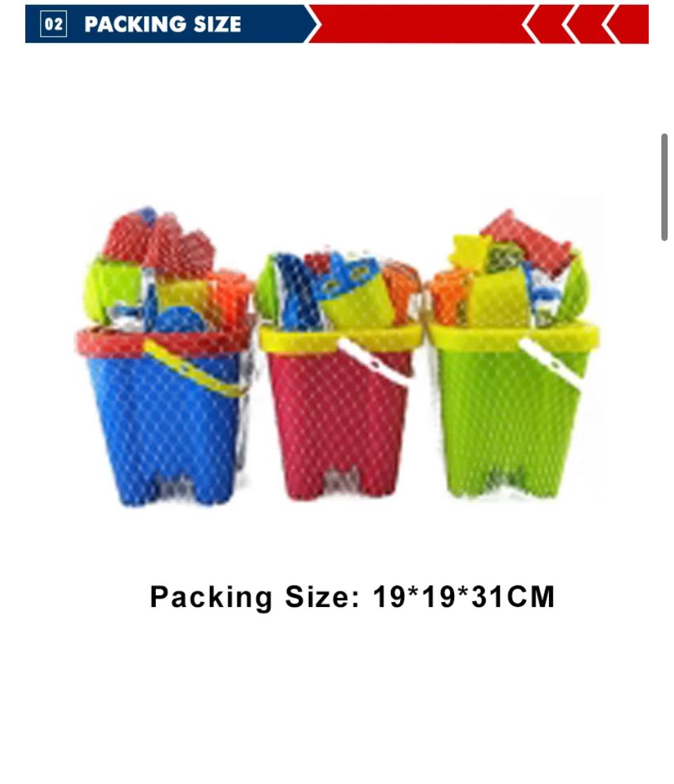 9 piece beach bucket set 8308